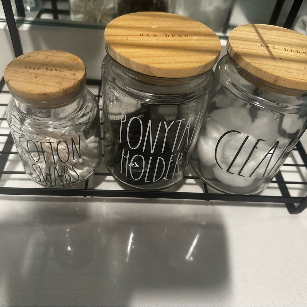 Rae Dunn bathroom accessories